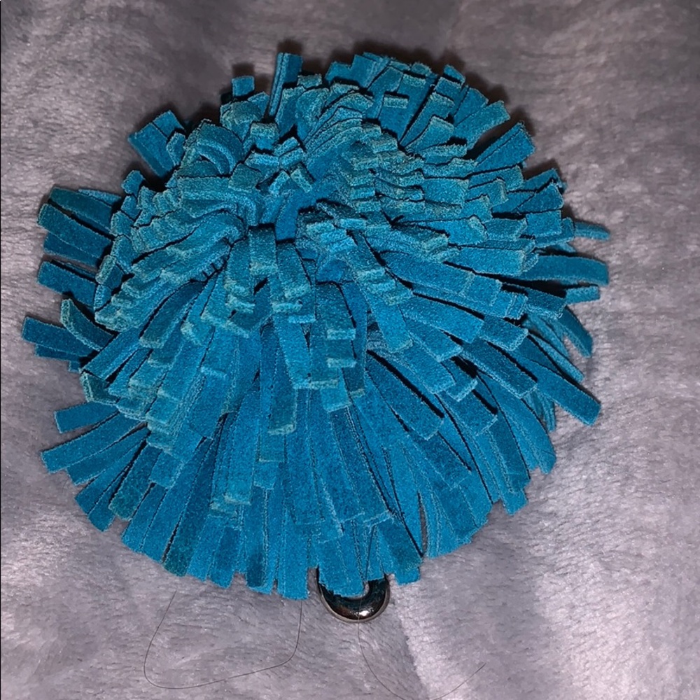 RARE COACH POM POM FOB KEYCHAIN